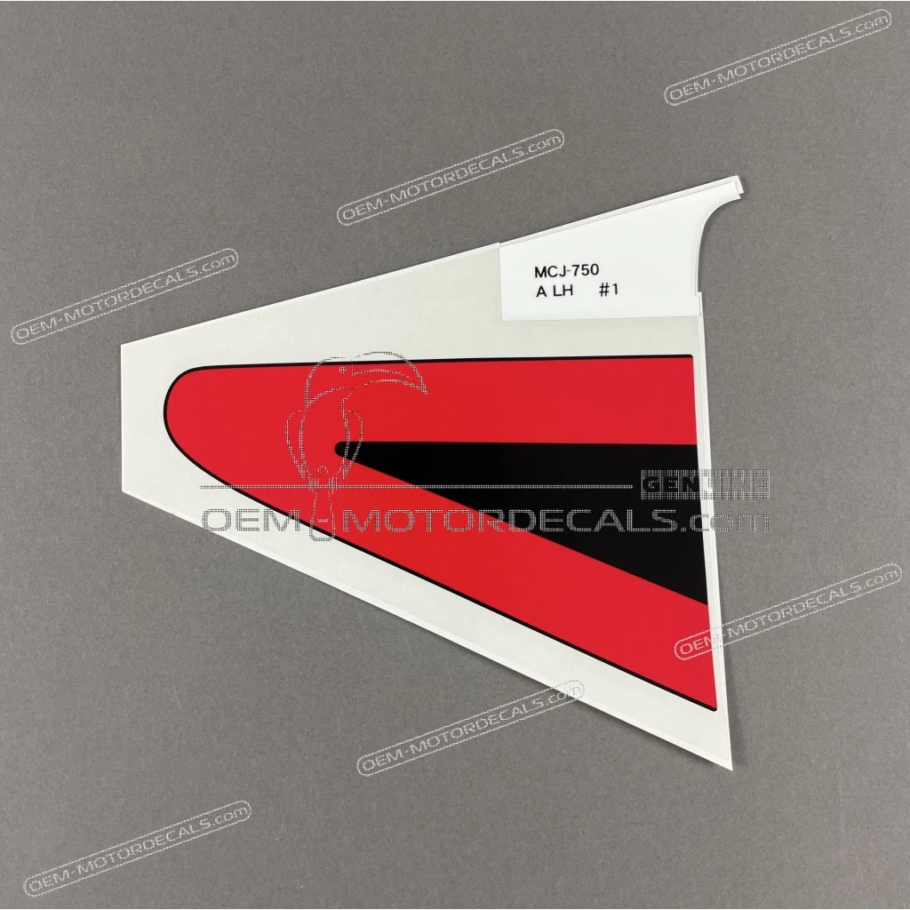 Honda CBR900RR Linker unterer Verkleidungsaufkleber linke Seite Original Aufkleber OEM 64812MCJ750ZA