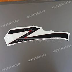 Side cowling decal, right side