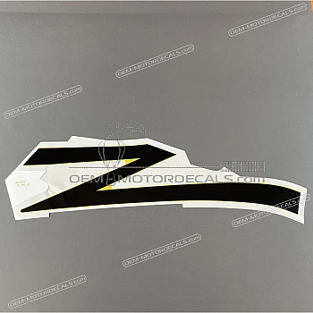 Right lower cowl stripe, right side