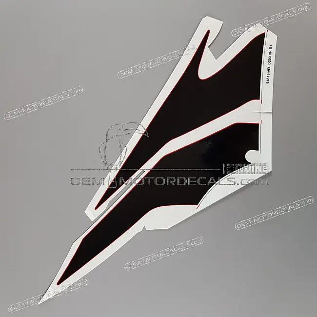 Honda CBR1000RR Fireblade Right Middle Cowl Stripe Right Side OEM 64813MELD20ZA