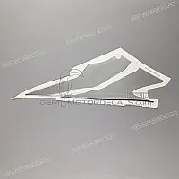 HONDA Pegatina de carenado central izquierdo, lado izquierdo 64814-MEL-D20ZB