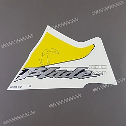 Side cowling decal, left side