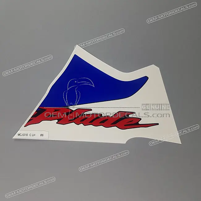 Honda CBR900RR Pegatina Quilla Inferior Izquierda Lado Izquierdo OEM 64816MCJD10ZC