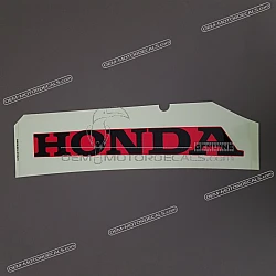 Belly pan decal, right side