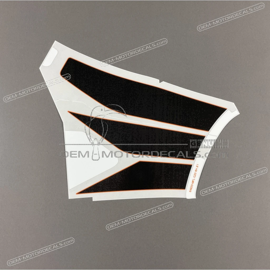 Honda CBR1000RR Fireblade Repsol Top Shelter Stripe Right Side OEM 64820MFLG20ZA