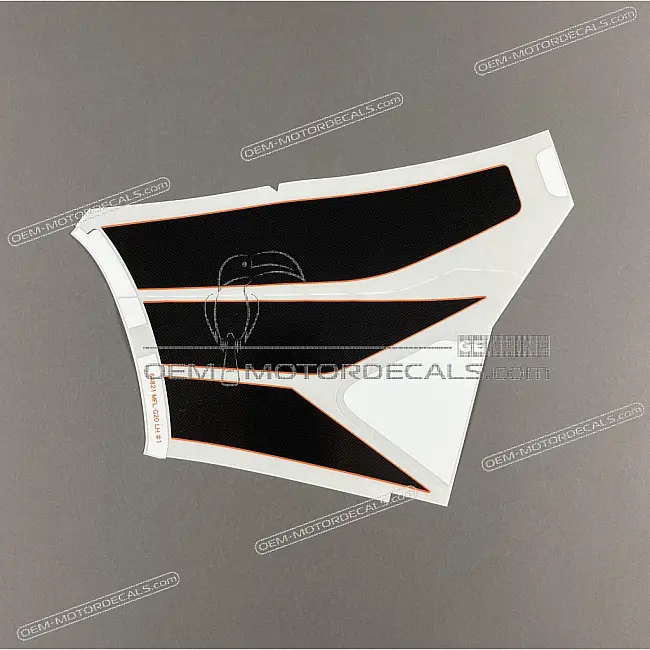 Autocollant de carénage supérieur gauche Honda CBR1000RR Fireblade OEM 64821MFLG20ZA
