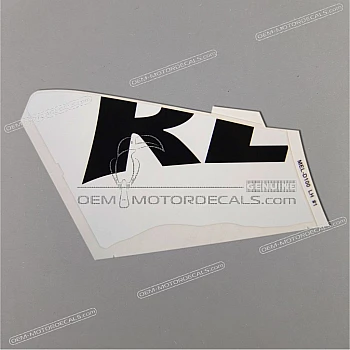 Belly pan decal, left side