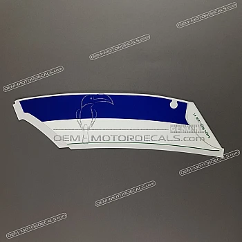 Belly pan decal, left side