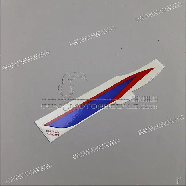 Autocollant latéral gauche du carénage supérieur Honda CBR1000RR FIREBLADE OEM 64824MFLD40ZA