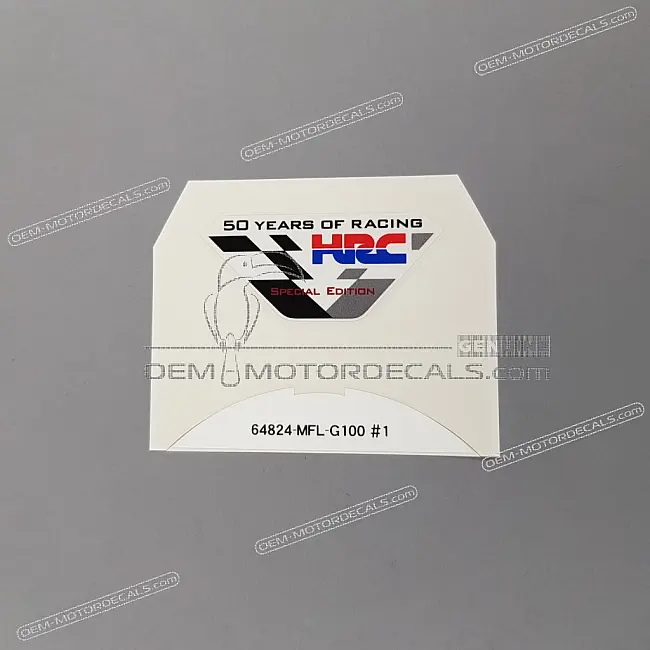 Autocollant graphique CBR Honda pour coque arrière CBR1000RR Fireblade OEM 64824MFLG10ZA