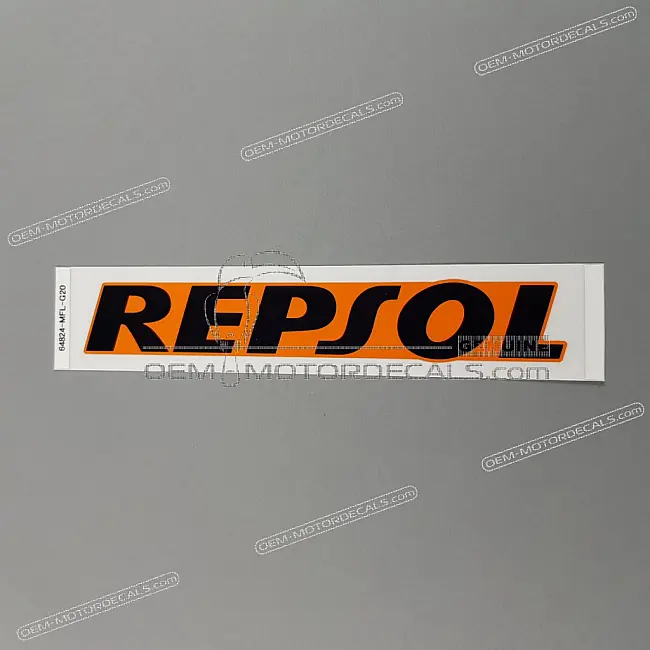 Autocollant REPSOL Honda CBR1000RR FIREBLADE tête de fourche OEM 64824MFLG20ZA