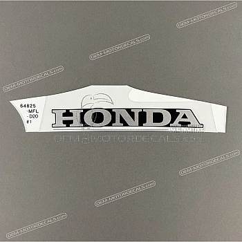 Under cowl HONDA emblem