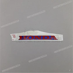 Belly pan decal