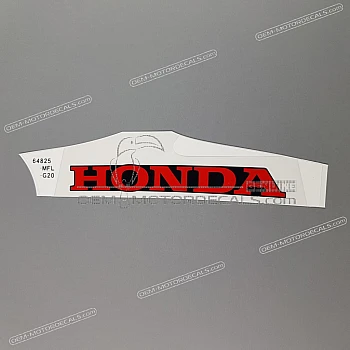 Belly pan decal