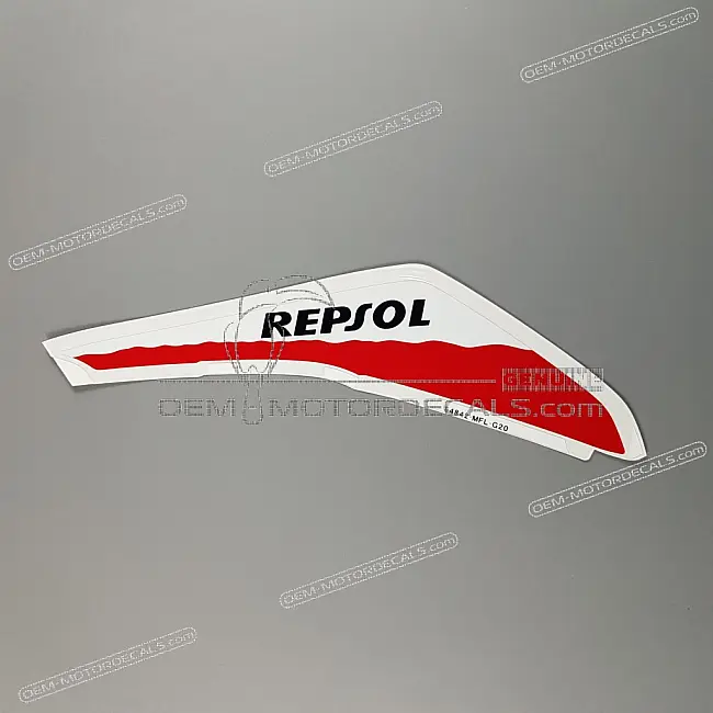Autocollant de coque arrière de selle Honda CBR1000RR FIREBLADE côté droit OEM 64842MFLG20ZA