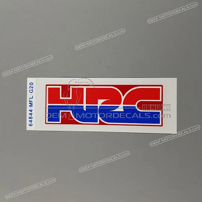 Autocollant HRC garde-boue avant Honda CBR1000RR FIREBLADE OEM 64844MFLG20ZA