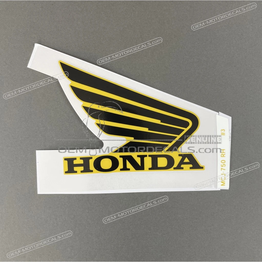 Honda CBR900RR Fuel Tank CBR Graphic Right Side OEM 64851MCJ750ZC