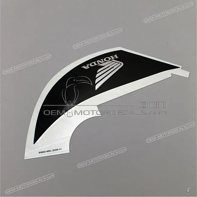Autocollant Honda CBR1000RR FIREBLADE carénage supérieur côté gauche OEM 64852MELD20ZA