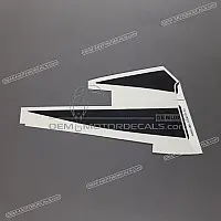 HONDA Top shelter CBR1000RR FIREBLADE sticker, linkerkant 64854-MEL-D30ZA