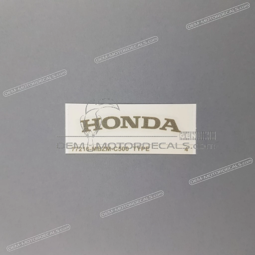 Honda CB600F Hornet Coque Arrière HONDA Logo Autocollant Droit OEM 77216-MBZ-C50ZD