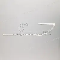 HONDA Pegatina de colín 77229-MA6-620ZA
