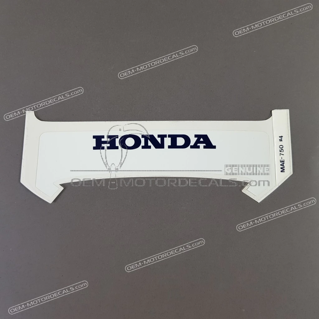 Honda CBR900RR Adhesivo de tapa trasera OEM 77251MAE750ZA