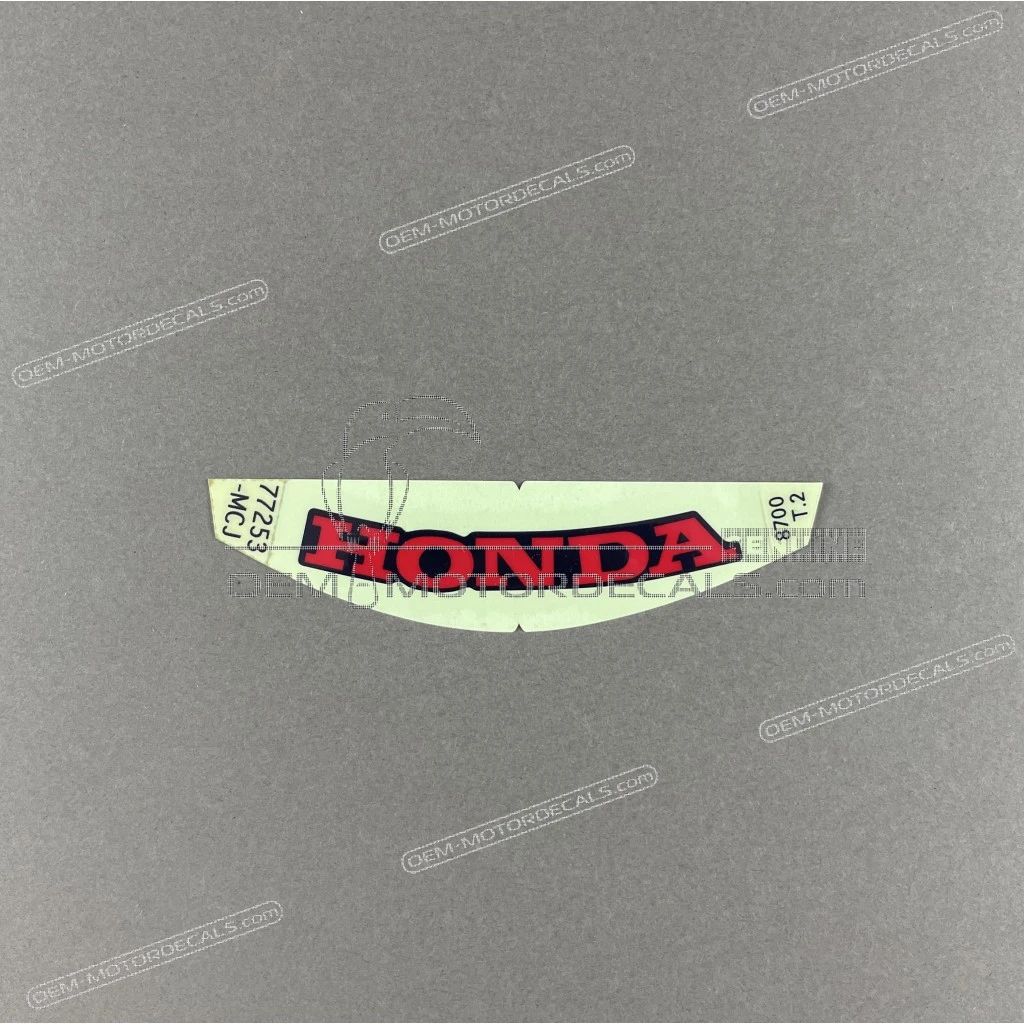 Honda CBR900RR Rear Cowl CBR Emblem OEM 77253MCJ870ZB