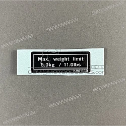 Rear fender decal