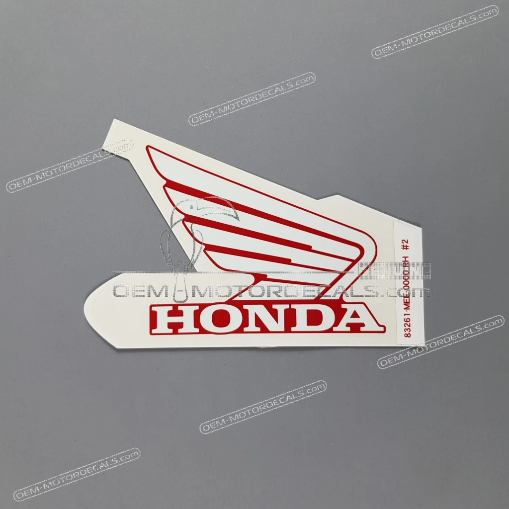Honda CBR600RR Emblemat HONDA na zbiornik paliwa prawa strona OEM 83261MEE000ZB