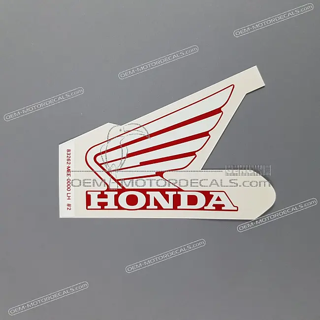 Honda CBR600RR Emblemat lewej górnej owiewki CBR, lewa strona OEM 83262MEE000ZB