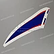 Autocollant Honda CBR600RR carénage supérieur droit OEM 83265MFJG30ZA