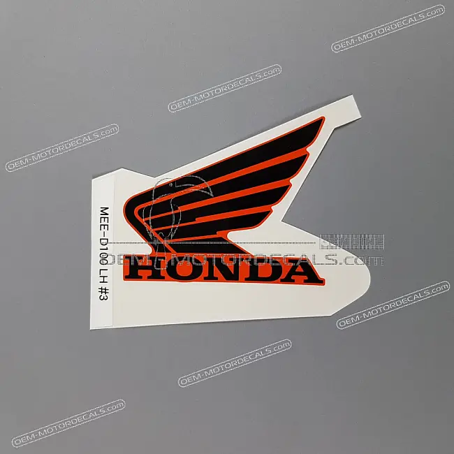 Pegatina genuina Honda CBR600RR para carenado superior, lado izquierdo, OEM 83266MEED10ZA, para restauración de carrocería original de fábrica.