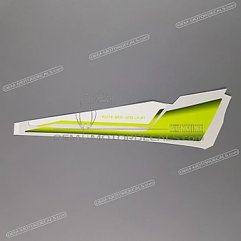 Bovenkuip sticker, linkerkant