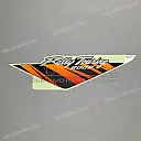 Zijkap Transalp sticker, linkerkant