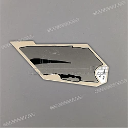 Frame cowling decal, right side
