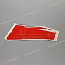 CBR600F Hurricane right front cowling stripe, right side