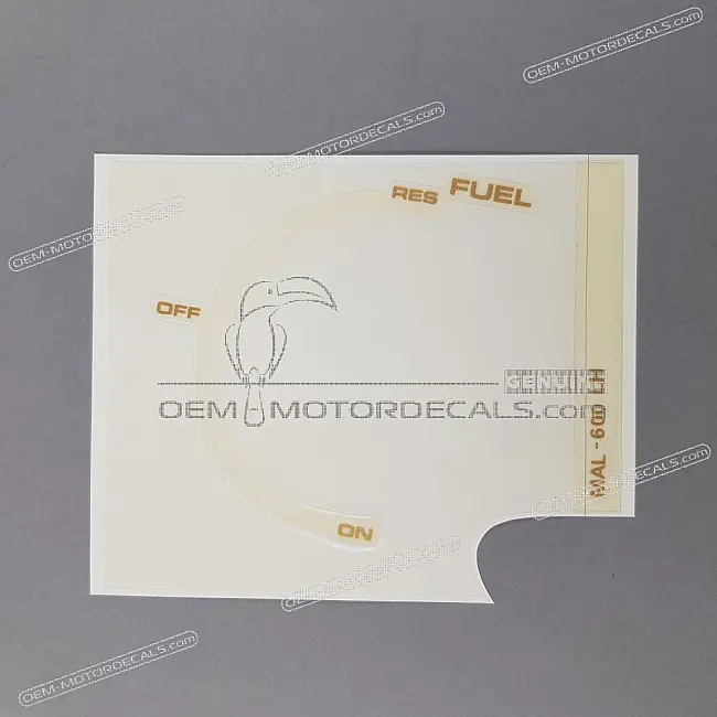 Honda CBR600F HURRICANE Kraftstoffhahn Markierungsaufkleber Werksgrafik Vinyl OEM 83614MAL600