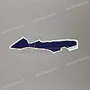 Right side fairing CBR600F Hurricane stripe, right side