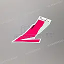 Right side cowling stripe, right side