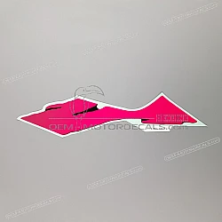 Frame cowling decal, right side