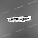 Emblemat CBR Hurricane na lewą tylną owiewkę, lewa strona