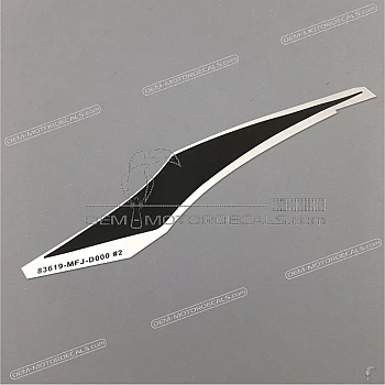 Tail cowl decal, left side