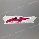 Side cover CBR Hurricane graphic