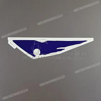 Frame cowling decal, left side