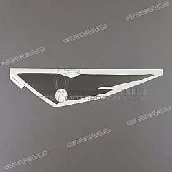Frame cowling decal, left side