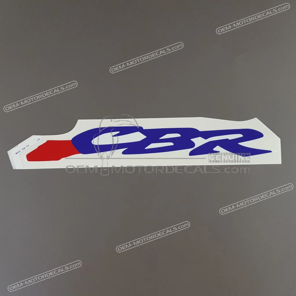 Honda CBR900RR Grafika z oznaczeniem CBR na lewej osłonie bocznej OEM 83702MAS750ZA