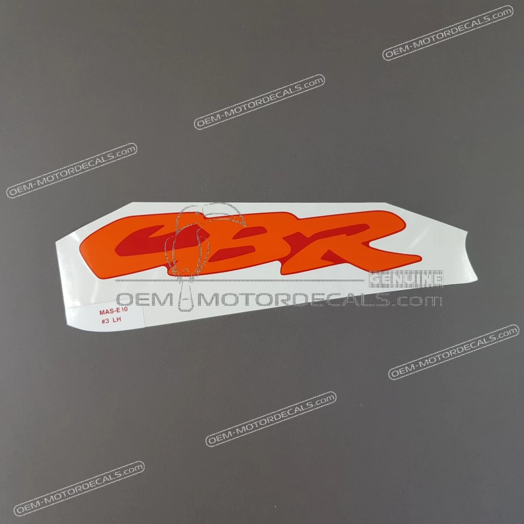 Honda CBR900RR Panel Boczny Emblemat CBR Lewa Strona OEM 83702MASE10ZC