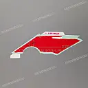 Side cowling stripe, left side