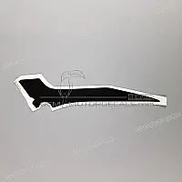 HONDA Autocollant de carénage gauche CBR Hurricane, côté gauche 83715-MAL-900ZA