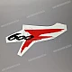 Honda CBR600F Hurricane Seitenverkleidungsaufkleber linke Seite OEM 83715MALE00ZB
